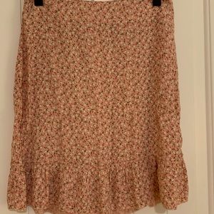 EUC Brandy Melville pink floral skirt. Super cute. Smoke free home.